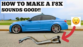 I STRAIGHT PIPED MY F80 M3 VRSF SINGLE MIDPIPE [upl. by Pelage]