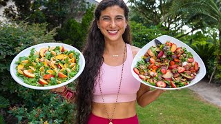 3 AWESOME Healthy Salad Recipes THAT ARENT BORING  FullyRaw Vegan [upl. by Tarrah]