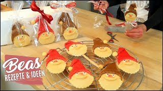 NIKOLAUS Kekse Rezept  Backen Basteln Verschenken  Weihnachtsmann Butterkeks Plätzchen [upl. by Aubrie803]