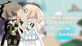 Genshin impact characters react to the twins l angst l f mc [upl. by Janina291]