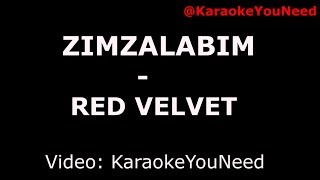 Karaoke Zimzalabim  Red Velvet [upl. by Ylus]