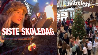 BLI MED PÅ SISTE SKOLEDAG🎄💕VLOGMAS DAY 22🕯️ [upl. by Econah]