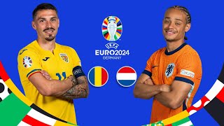 Romania vs Netherlands LIVE 🔴 Round of 16  UEFA EURO 2024 [upl. by Nnyroc]