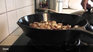 How to Cook Home Fries on the Cast Iron  Cast Iron Cooking [upl. by Enilauqcaj]