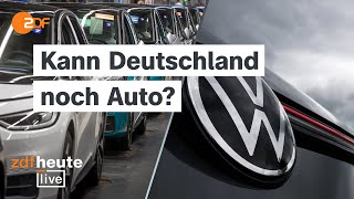 Radikaler Sparkurs bei VW Was die Krise für Deutschlands Wirtschaft bedeutet  ZDFheute live [upl. by Homerus42]