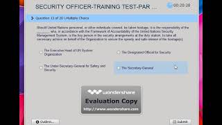 Security officer assessment test Training 3A Test [upl. by Auqemahs]