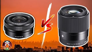 Sony 16 50mm Lens Vs Sigma 30mm 14 For Photography [upl. by Faulkner]