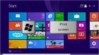 Windows 8  81  How to Take A Screenshot Tutorial [upl. by Suoivart]