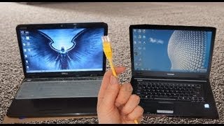 How to Connect Two Computers Via LAN Cable in Windows 7 [upl. by Oicafinob]