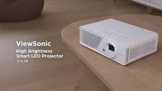 ViewSonic X1 amp X2  High Brightness Smart LED Projector [upl. by Connie448]