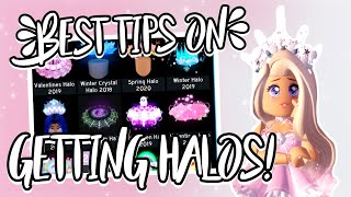 EASY TOP 5 BEST TIPS ON GETTING HALOS IN ROYALE HIGH  HOW I GOT 6 HALOS IN A DAY  Royale High [upl. by Courtney444]