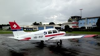 Flight from Schupfart LSZI to Donaueschingen EDTD in a Piper Cadet with ATC [upl. by Lien]