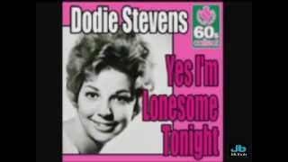 Dodie Stevens  Yes Im Lonesome Tonight answer song [upl. by Nilauqcaj]