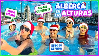 💦Último día en la Alberca de mi edificio😭 ¡Al agua Santas🎅 NAVIDAD MERLIN [upl. by Baler]