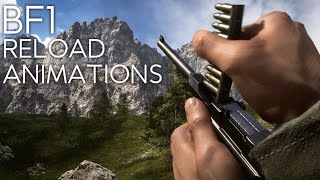 Battlefield 1 Reload animations [upl. by Aicitan108]