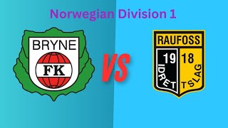 Bryne FK Vs Raufoss IL Livescore  Norsk 1 divisjon  2024 [upl. by Cordova]