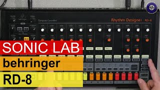 SonicLAB Behringer RD8 Drum Machine  First Look [upl. by Eilssel]