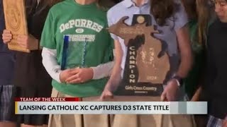 Lansing Catholic XC captures D3 state title [upl. by Asilegna]