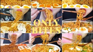 10 SASASMR Noodle Compilation  Bites Only  Sleep Aid [upl. by Eilama]