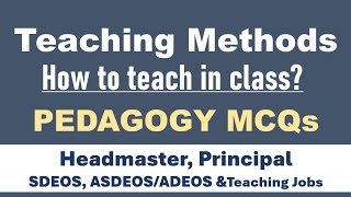 Pedagogy Teaching Methods education fpsc testpreparation [upl. by Nosreme154]