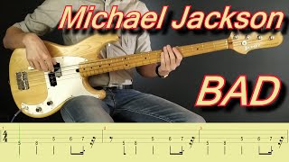 Michael Jackson  Bad Bass cover with TABS [upl. by Felicity]