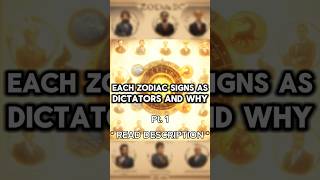 Each Zodiac Signs AS DICTATORS AND WHY zodiac zodiacsign horoscope astrology astro [upl. by Siaht]