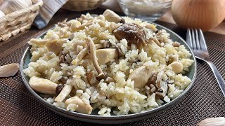 Prepara este delicioso ARROZ con SETAS con tan solo 5 ingredientes [upl. by Goren]