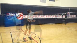 USAV Skill Video Overhead Serving [upl. by Ekrub]