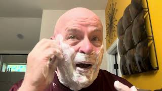 STRAIGHT RAZOR SHAVING WITH LONGHAULTANKER 334 [upl. by Wolpert135]