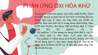 Trong quá trình bảo quản một mẫu muối FeSO4 7H2O có khối lượng m gam bị oxi hóa bởi oxi không khí t [upl. by Theda]