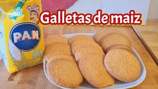 GALLETAS DE HARINA DE MAIZ 😃 Ricas y tostaditas sin gluten [upl. by Rosemari]