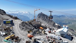 1 Tag auf der Gletscherbaustelle Titlis 🇨🇭🏔️🇨🇭 [upl. by Avin]