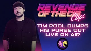 Tim Pool Dumps His Purse Out Live On Air  ROTC Clips [upl. by Otsirave]