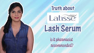 Eyelash growth serum Latisse review  Latisse eyelash serum review  Truth about Latisse [upl. by Kippie]