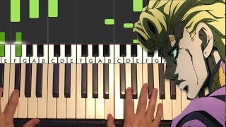 JoJo Golden Wind  OP2 Traitors Requiem Piano Tutorial Lesson [upl. by Tloh676]