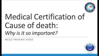 Medical certification of cause of death MCCD Why is it so important [upl. by Pizor408]