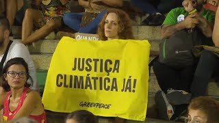 Demo in Rio de Janeiro demands better policies and climate action [upl. by Leisam]