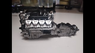 124 Italeri Scania R730 quotTeam Chimeraquot Part 1 Engine [upl. by Stefanie]