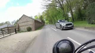 Honda CL500 ride out Along the Overton to Kingsclere Road B3051 24042024 [upl. by Ojeibbob]