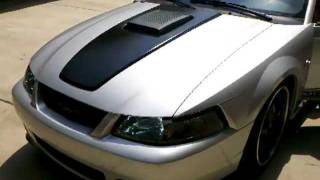 2004 mustang gt with mach 1 shaker hood walkaround and exhaust [upl. by Mastat]