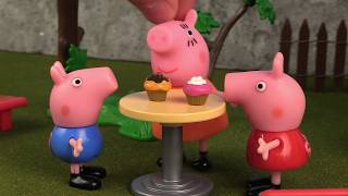 Peppa Pig toys in English George at Park [upl. by Ika]