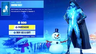 NEW SNOWMAN EMOTE  CRACKSHOT Item Shop Fortnite Battle Royale [upl. by Hung]