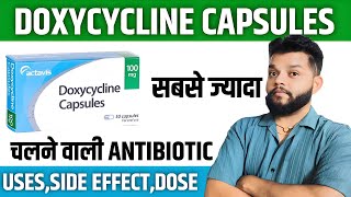 Doxycycline Mode Of ActionUses amp Side Effects in Hindi [upl. by Linneman]