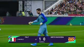 PES 2021 Gameplay  Italia  Macedonia del Nord  Qualificazioni Europee 2023 [upl. by Anyahs]