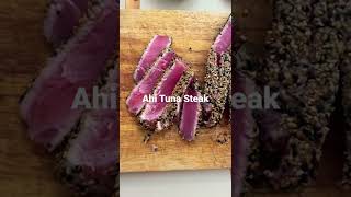 Ahi Tuna Steak  Seared Ahi Tuna with Black Pepper amp Sesame Seeds shorts shortsvideo short [upl. by Sylvia]