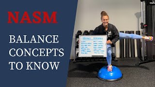 NASM BALANCE CONCEPTS TO KNOW  ACT7VE [upl. by Aisad]