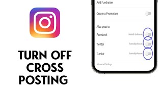 How To Turn Off Cross Posting On Instagram [upl. by Eisinger]