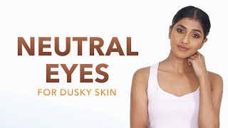 How To Wear Eyeshadow For Wheatish To Dusky Indian Skin Tone  Summer Makeup Look For Beginners [upl. by Ahsait]