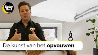 Hoeslaken opvouwen like a pro  Slaapkamer Styling  Beter Bed [upl. by Robet112]