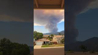 Airport Fire 🔥 temescalvalleyca wildfire Clevelandnationalforest [upl. by Fital726]